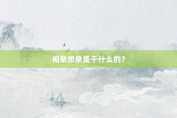 相聚想象是干什么的？